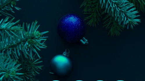 новогодняя открытка 2023